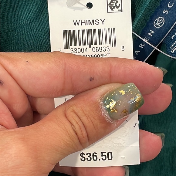 NWT Karen Scott Womens Spruce Night Holiday Kitty Candy Cane Top PETITE MEDIUM - Picture 10 of 10